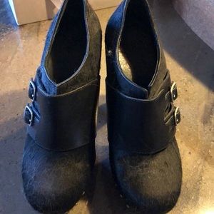 UGG calf hair slip in heels